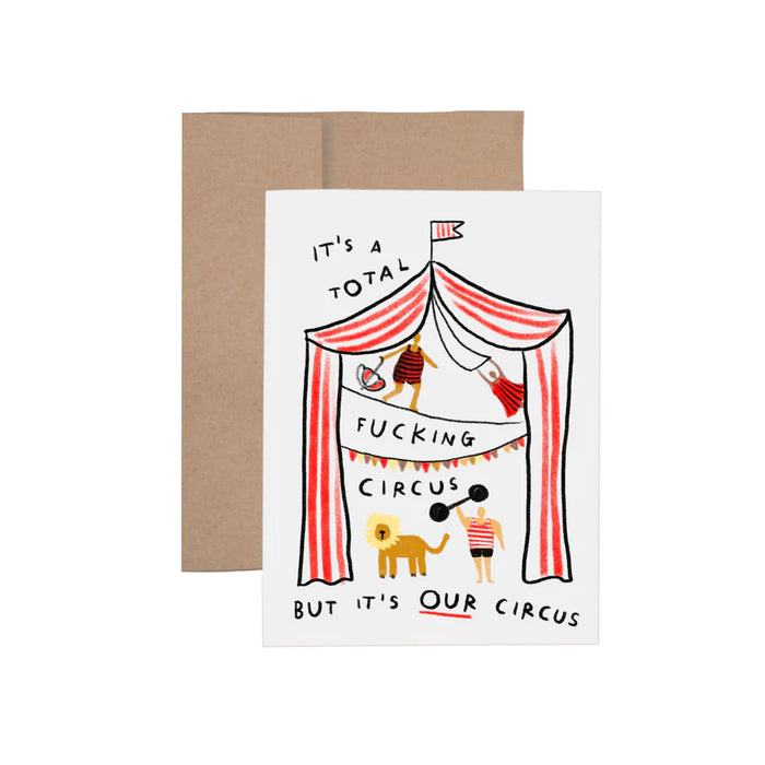 But it's our circus greeting card