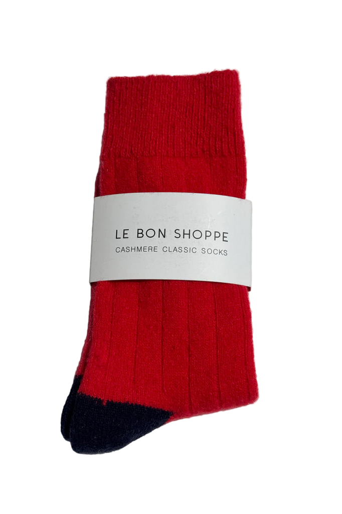 Classic Cashmere Socks in Poppy