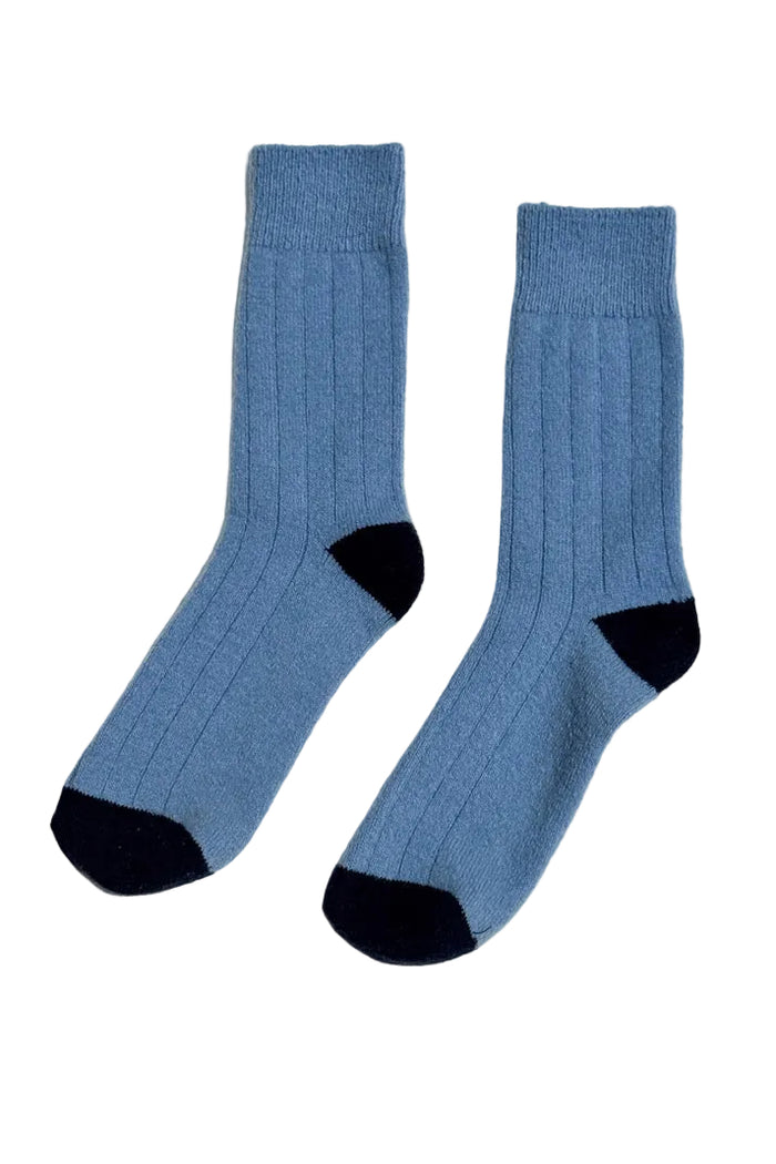 Classic Cashmere Socks in Bluebell