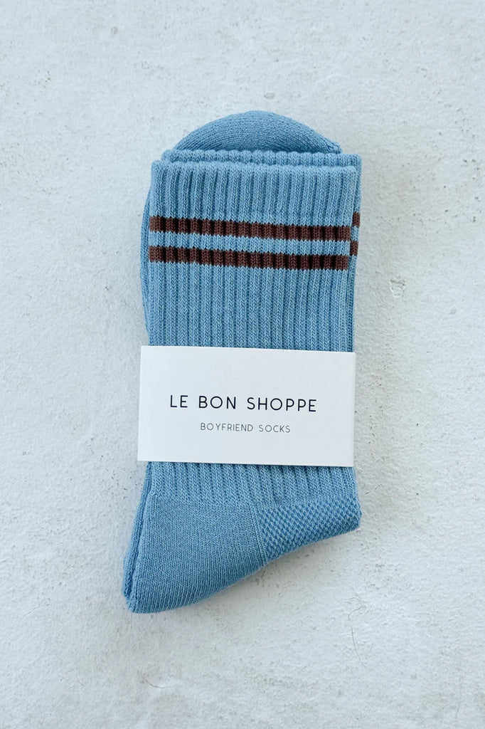 Boyfriend socks powder blue