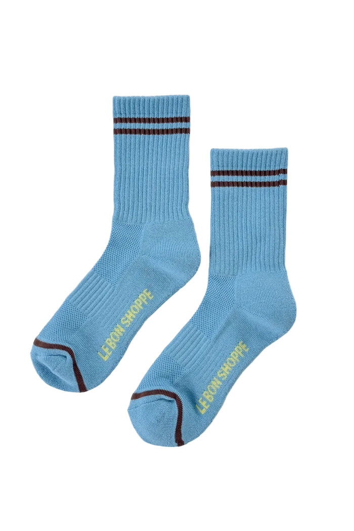 Boyfriend socks powder blue
