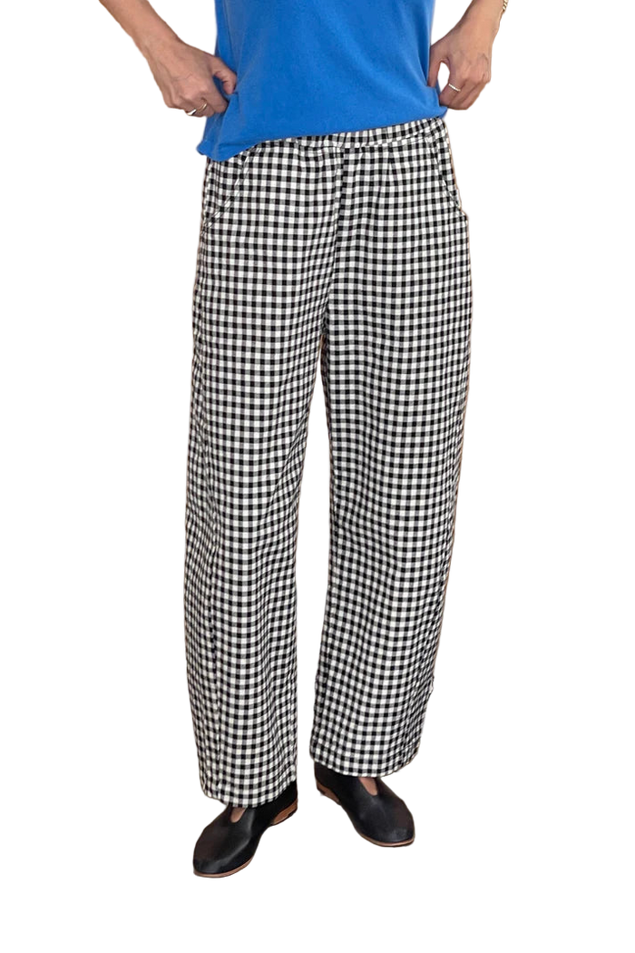 Arc Pants in Black Gingham