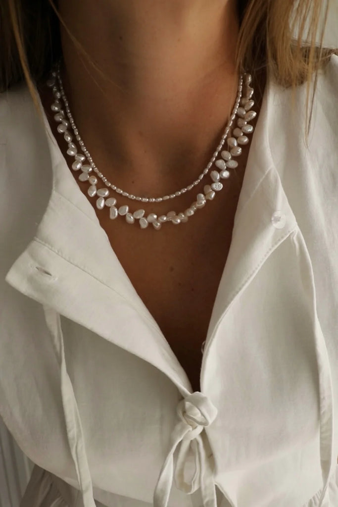 Drift Pearl Beaded Necklace