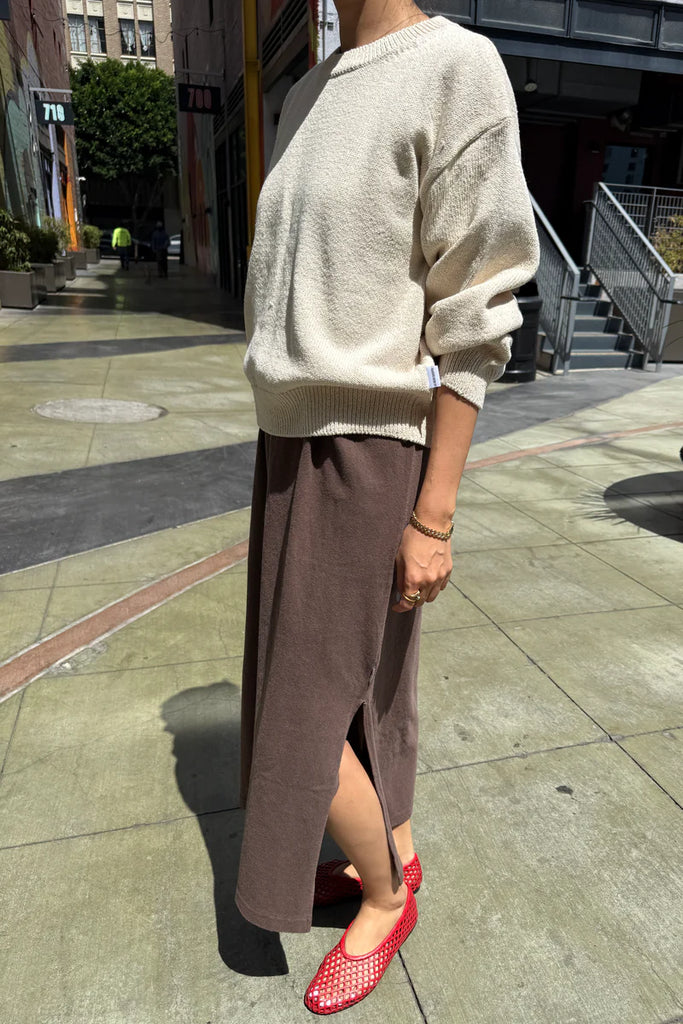 The Milo cotton sweater in naturel