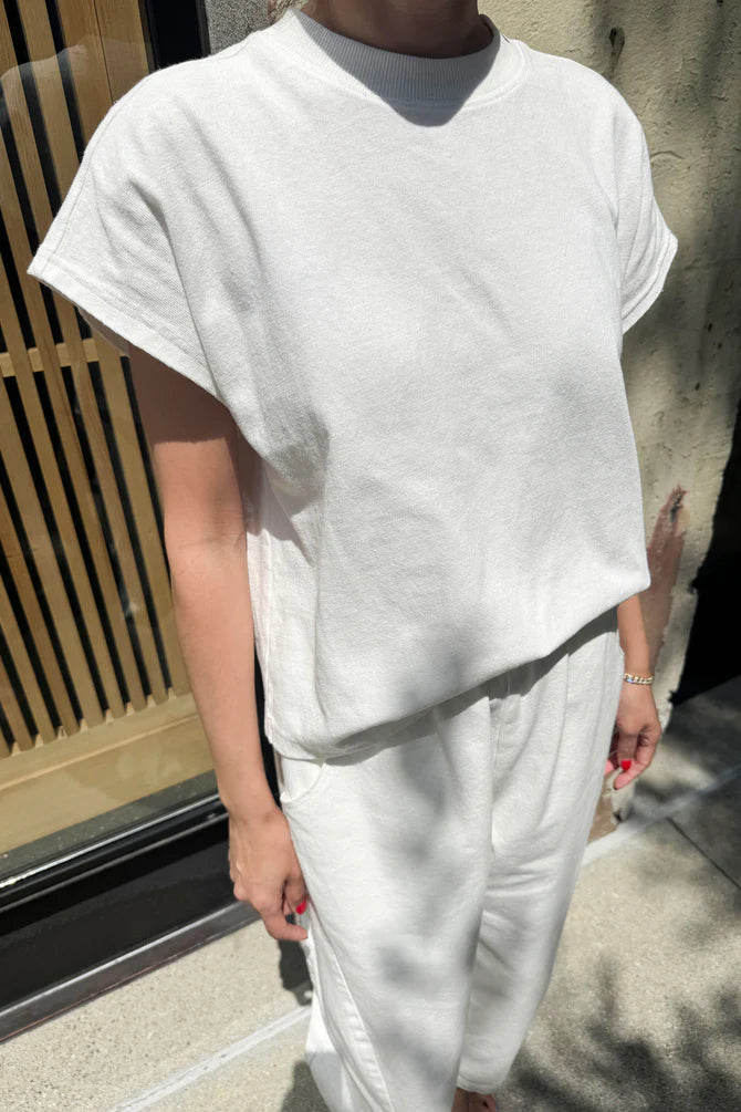 Jeanne Tee in white