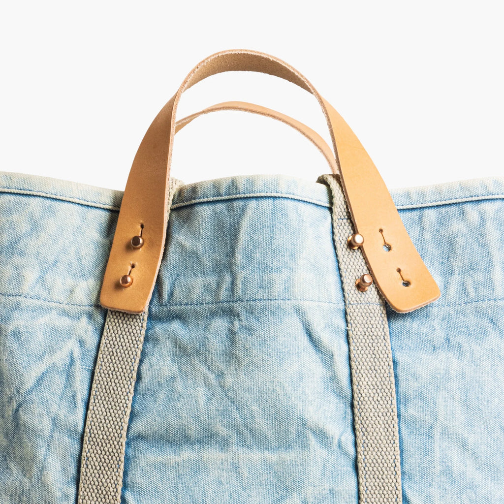 Large East West Tote in Acid Wash