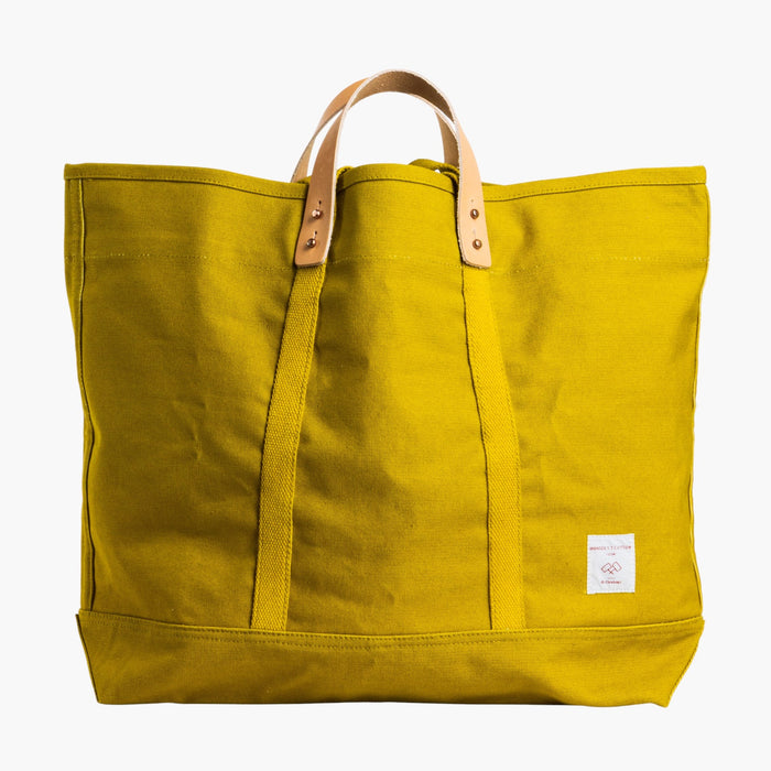 Large East West Tote in Chartreuse