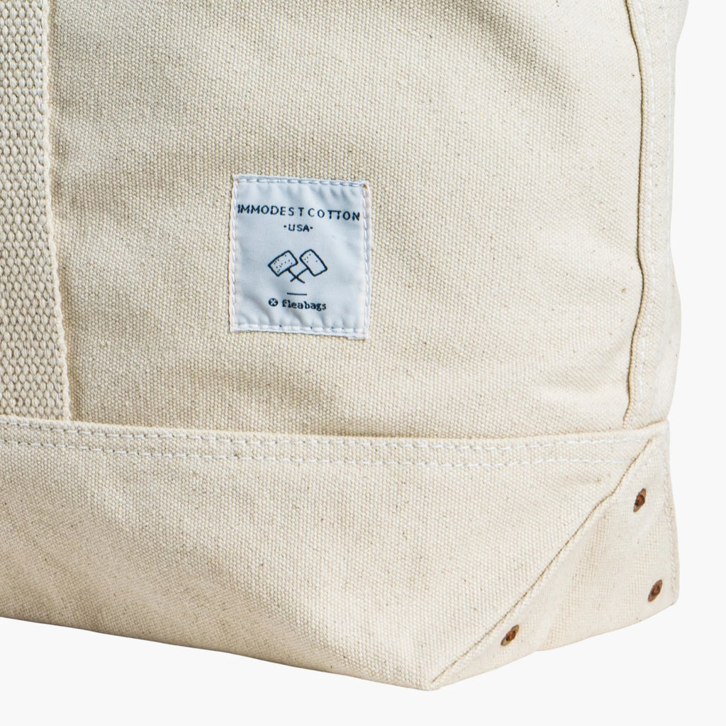 Large East West Tote in Natural
