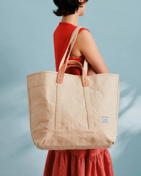 Large East West Tote in Chartreuse