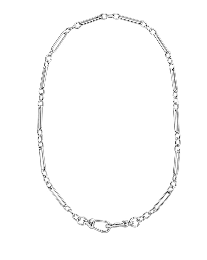 Watch Chain Necklace in Silver