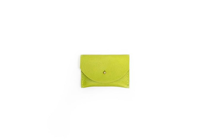 Lime Leather Cardholder