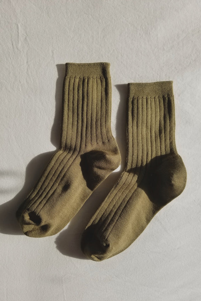 HER socks in pesto