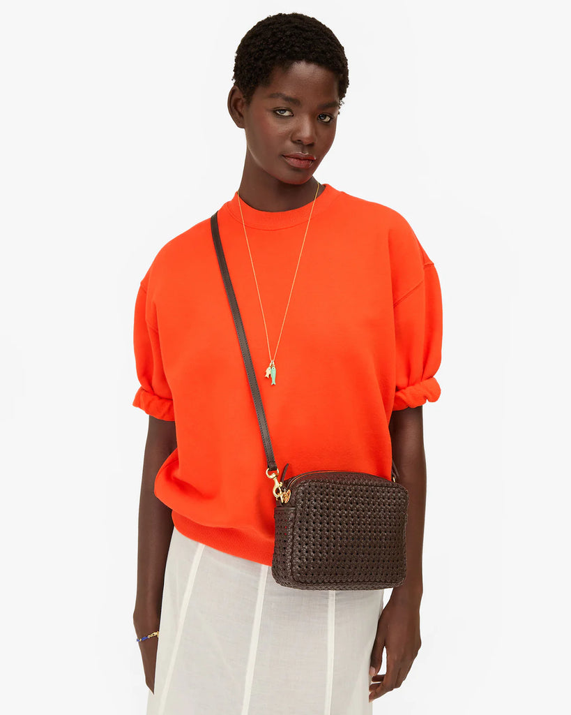 Midi Sac in Chocolate Rattan
