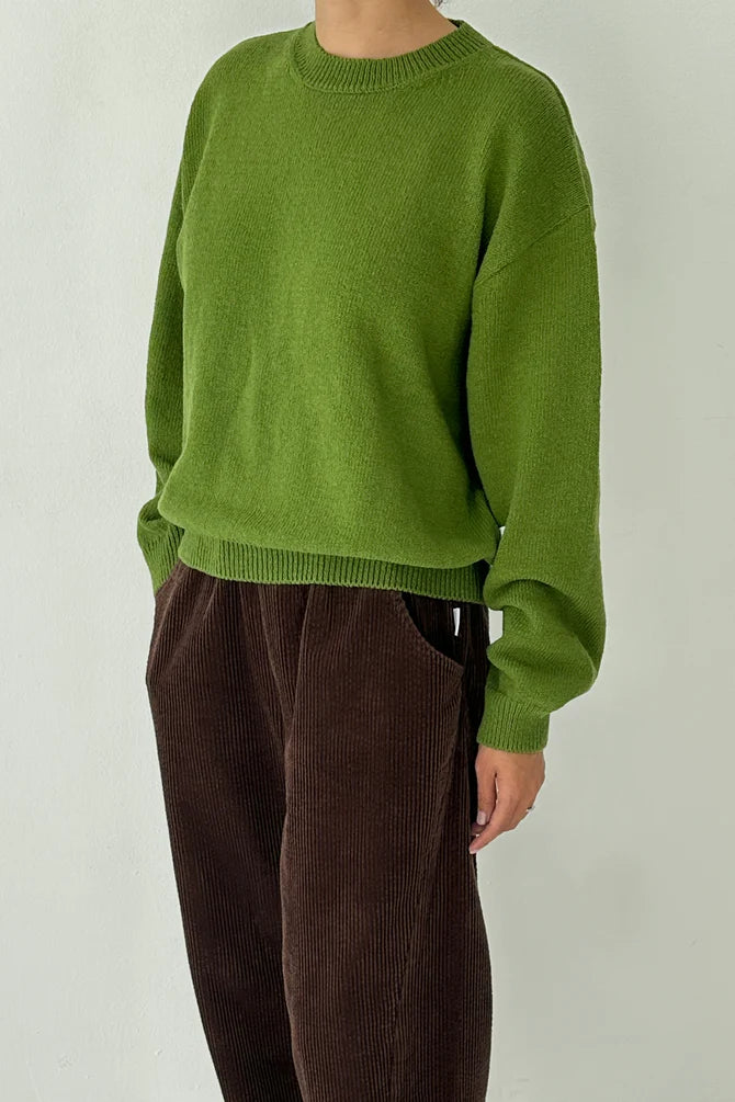 The Milo cotton sweater in avacado