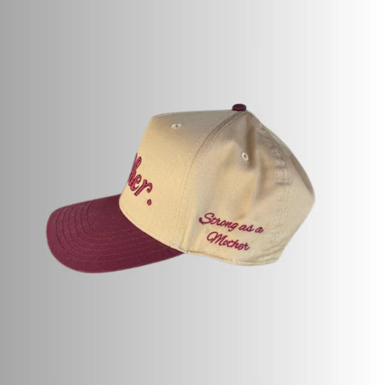 Mother Canvas Hat in burgundy