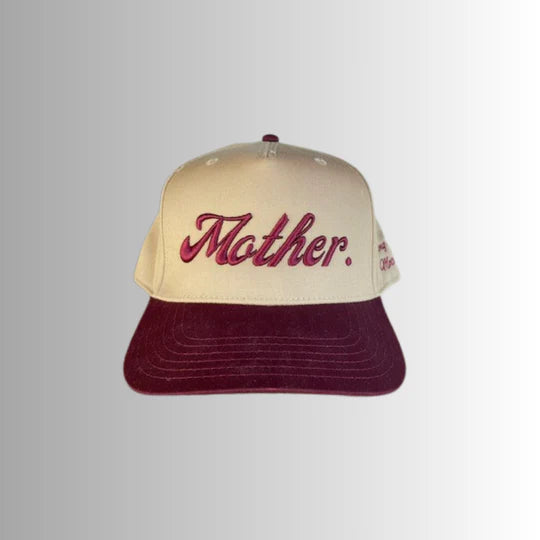 Mother Canvas Hat in burgundy