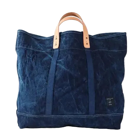 Large East West Tote in Indigo