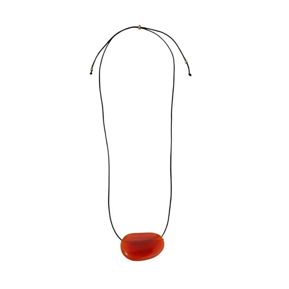 JULIA LONG NECKLACE - Red/Black