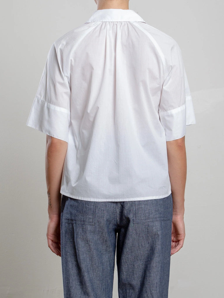Halle Shirt in Spanish Voile - White