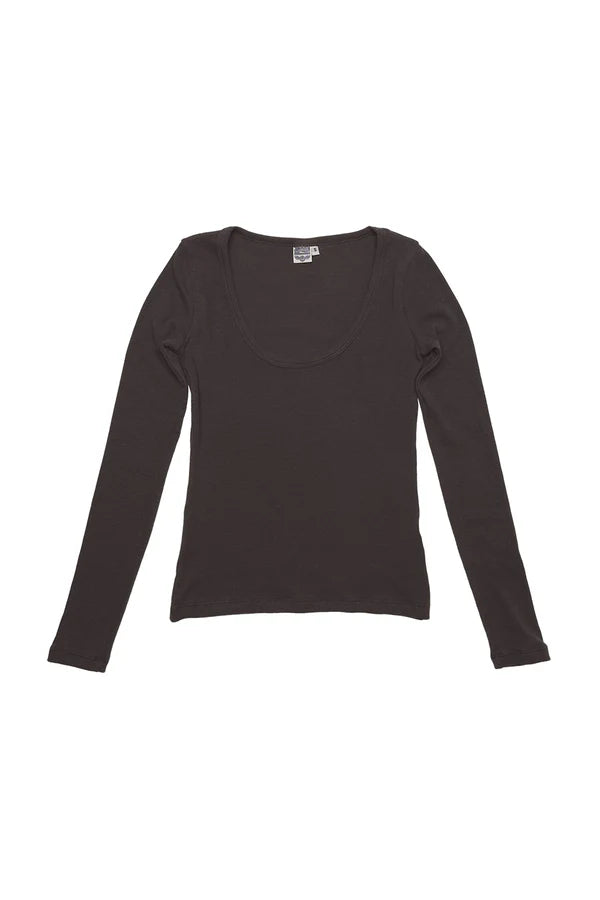 Paseo Long Sleeve Tee in Coffee Bean