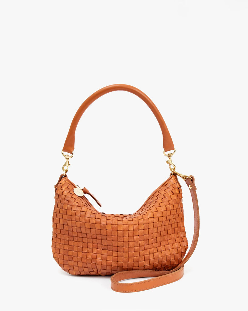 Petit Moyen Messenger in Natural Woven Checker