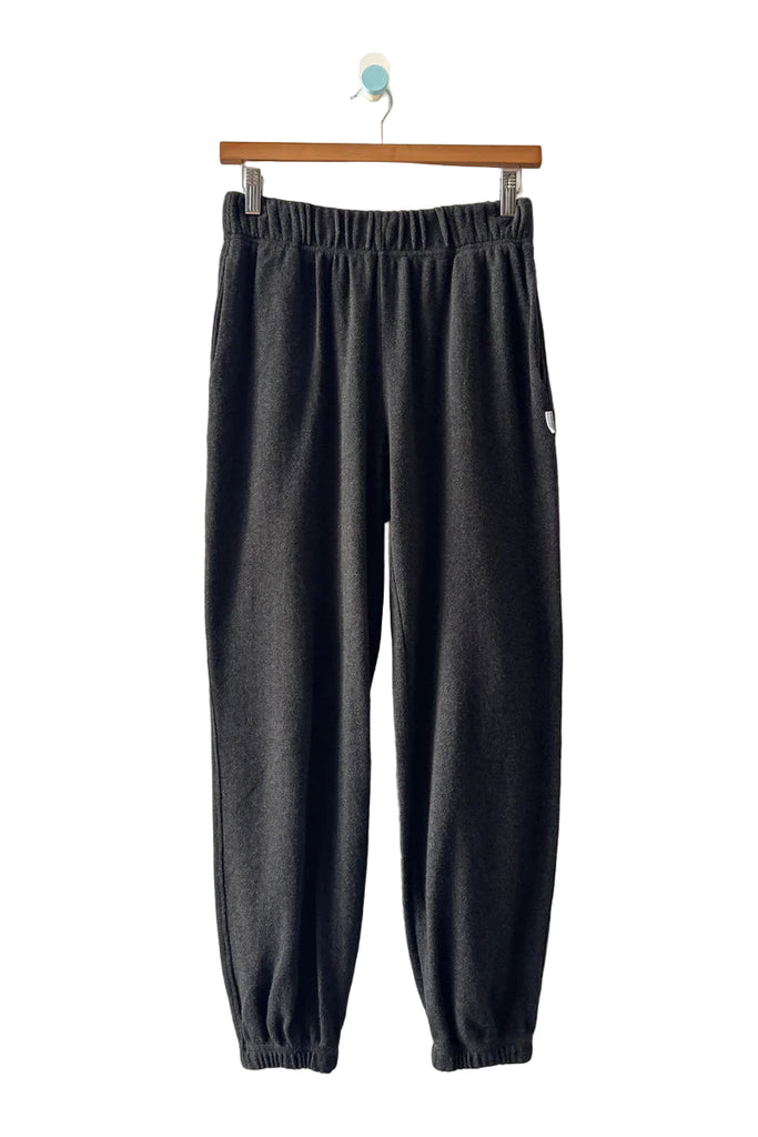 Pointelle Serene Jogger in charcoal