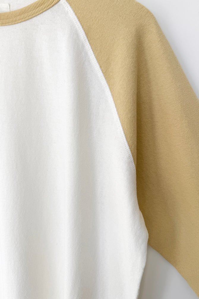 Heavy Cotton Raglan in butter yellow