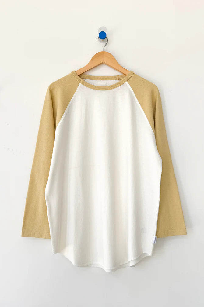 Heavy Cotton Raglan in butter yellow