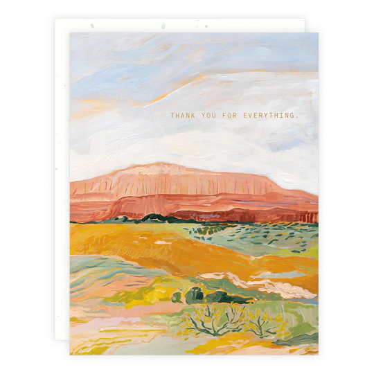 Red Rock Desert, Thank You Greeting Card