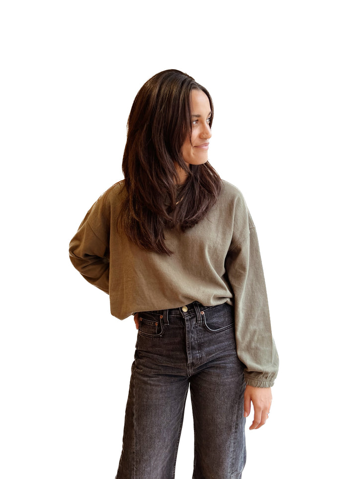 Naturelle tee in olive