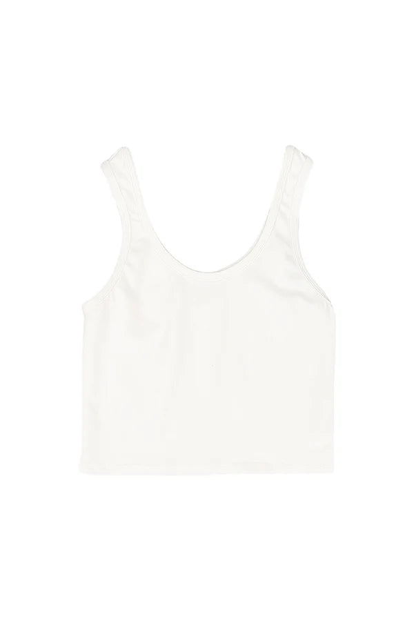 Sporty Tank in Washed White