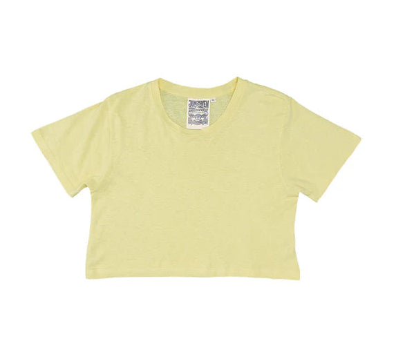 Lorel Super Cropped Tee in sunbleached yellow