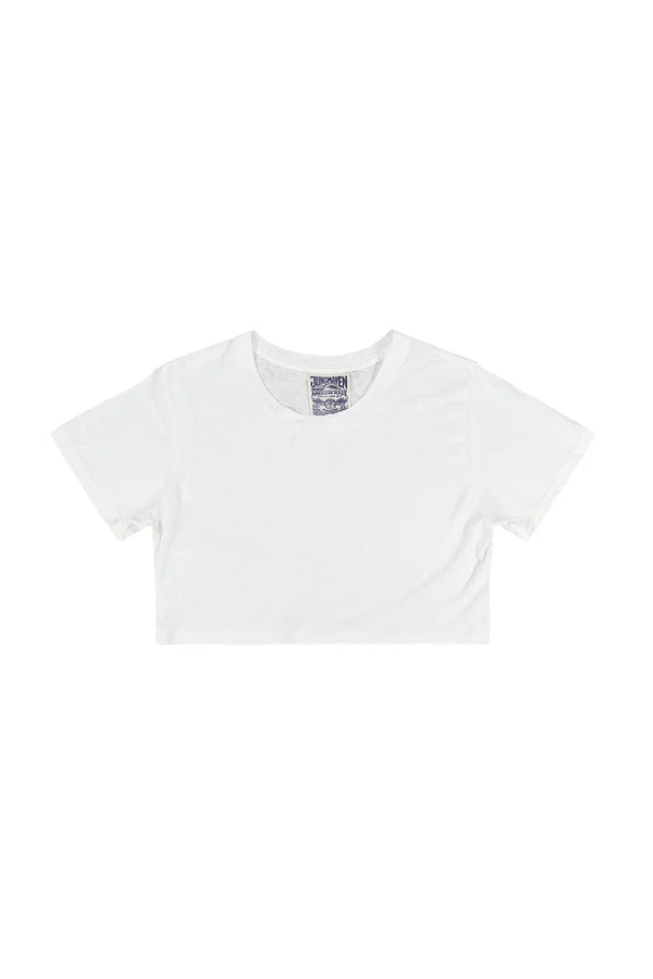 Lorel Super Cropped Tee in Washed White