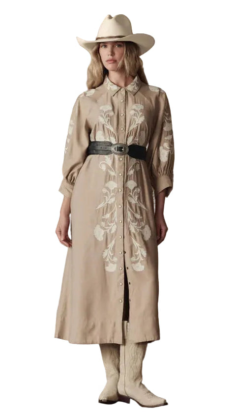 The Western Embroidered Herd Dress