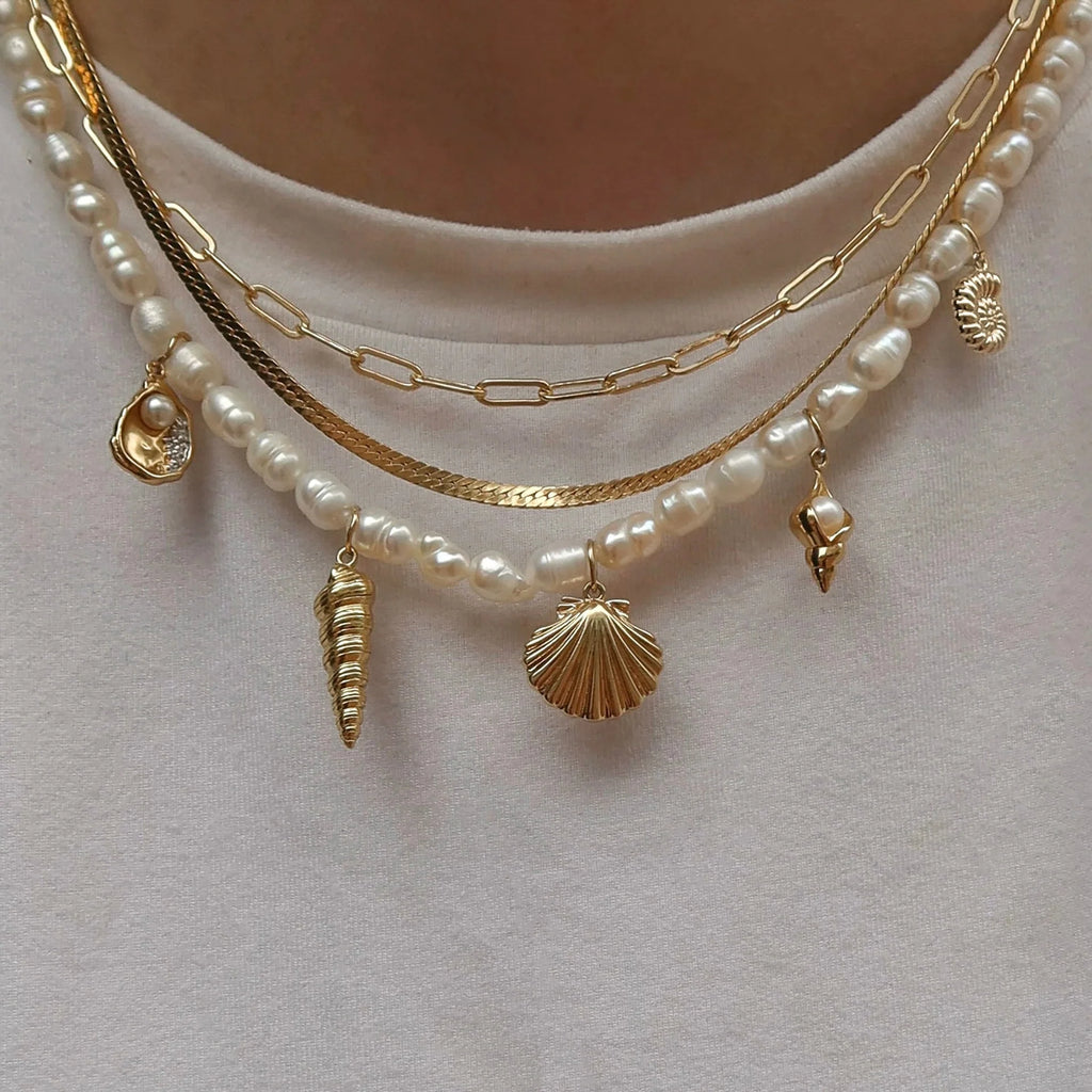 Spiral Shell Charm