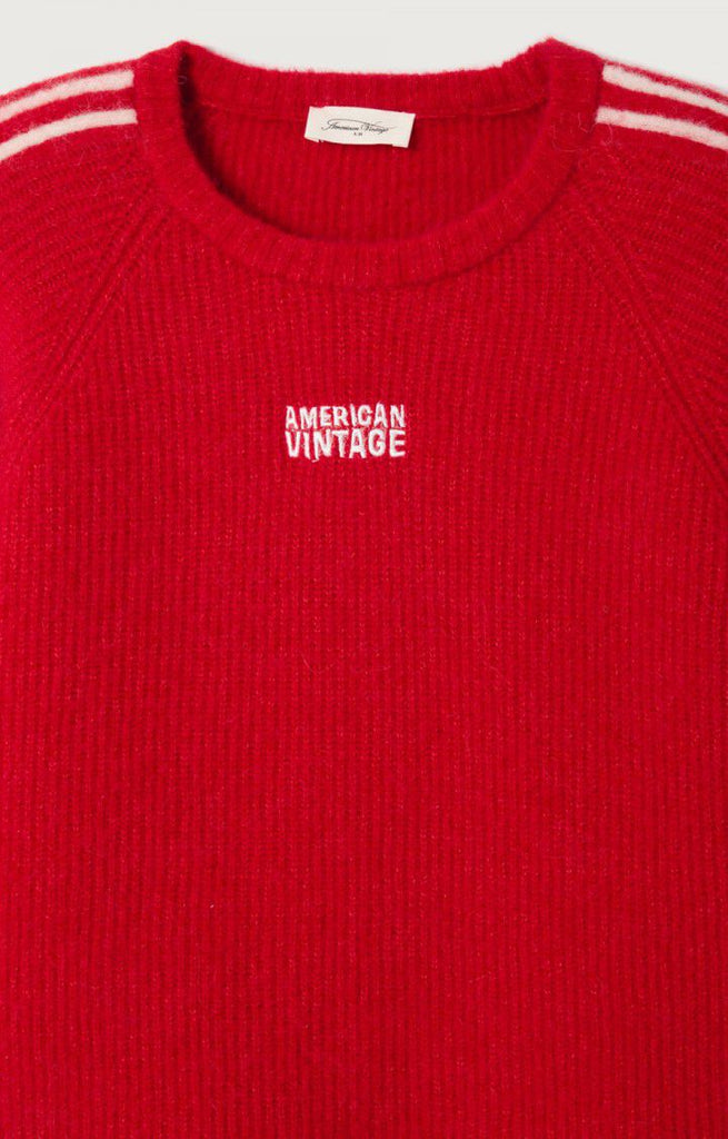 Vitow Jumper w Logo in Carmin
