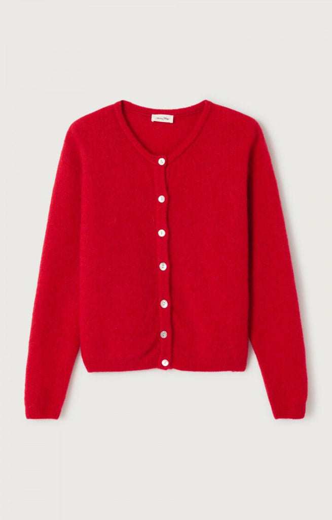 Vitow Cardigan in Carmin Melange