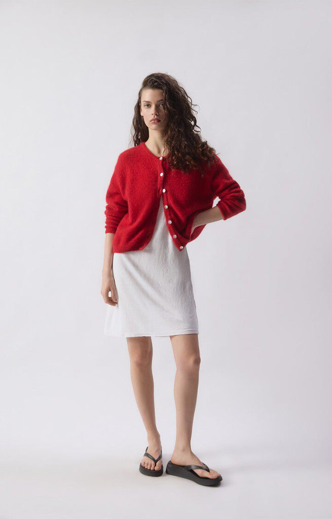Vitow Cardigan in Carmin Melange