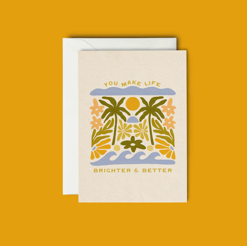 Brighter & Better greeting card