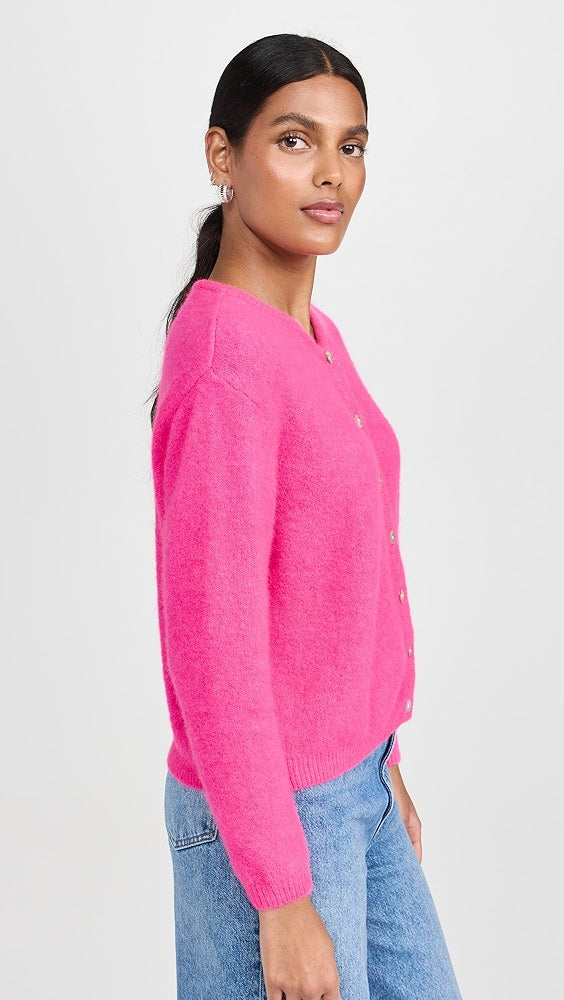 Vitow Cardigan in Hot Pink