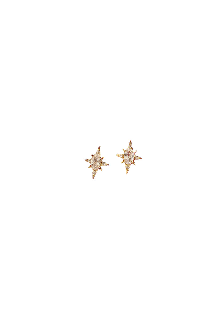 STARLIGHT CZ STUDS: GOLD