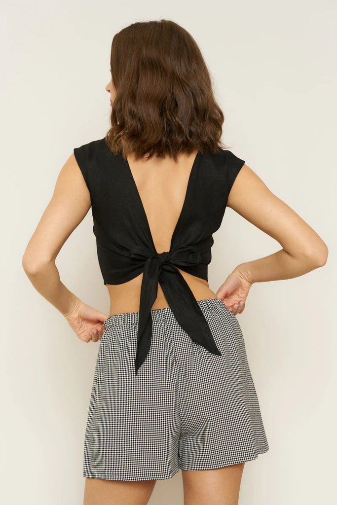 Black & white gingham Marissa short
