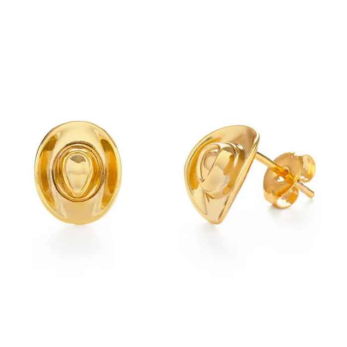 Cowboy Hat Stud Earrings