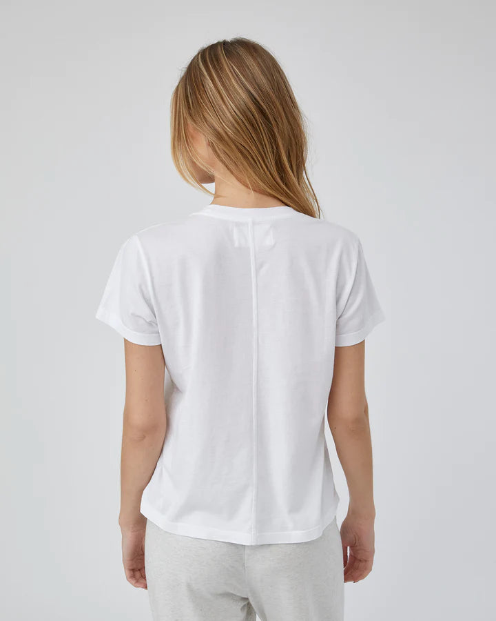 Charlotte Tee in White