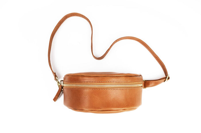 Cognac Leather Bum Bag