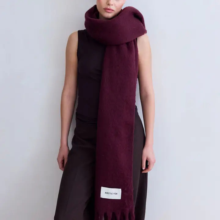The Stockholm Scarf in Cherry Lacquer