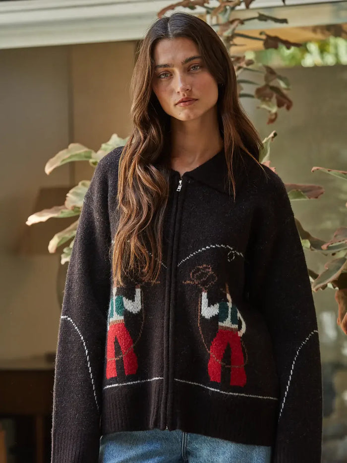 Giddy Up knit cardigan