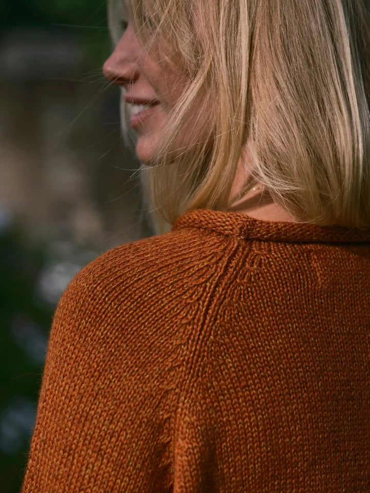 Fisherwoman Sweater in Burnt Orange