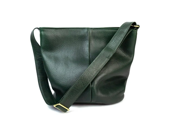 KELP LEATHER BUCKET BAG