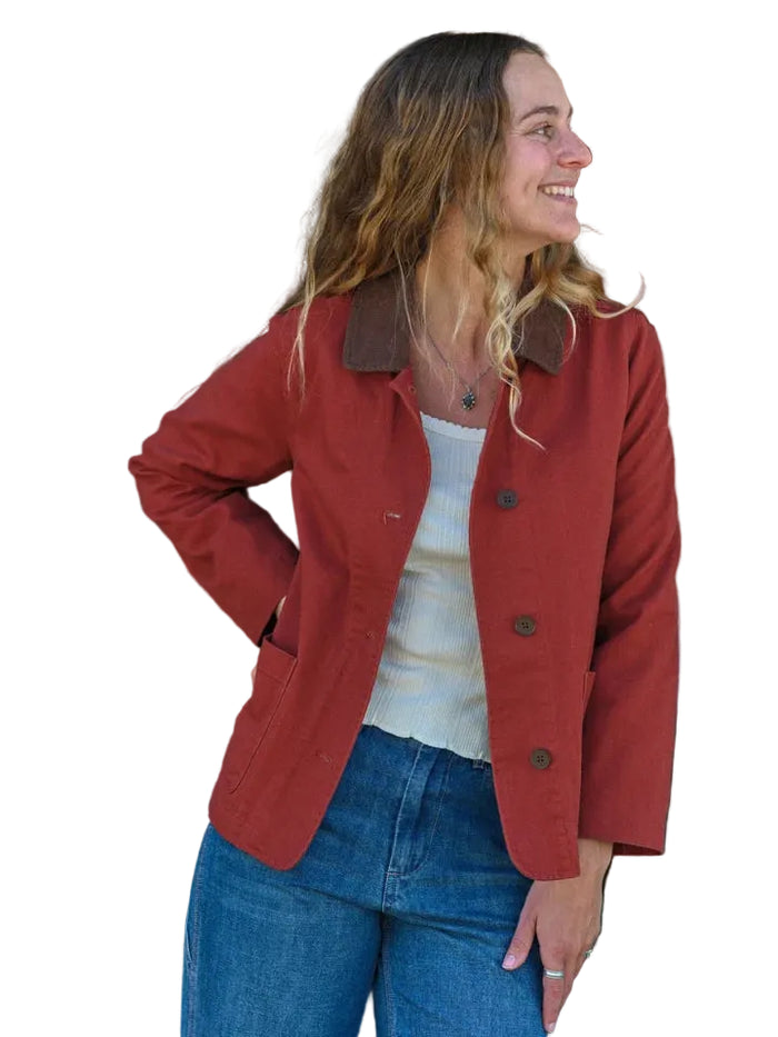 Lined Painter Jacket in Rust